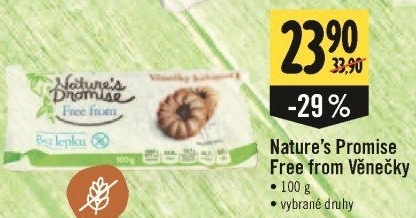 Věnečky bez lepku Nature'