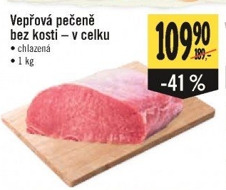 Vepřová pečeně bez kosti