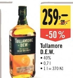 Whisky irská Tullamore Dew