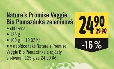 Nature's Promise Veggie Bio Pomazánka zeleninová