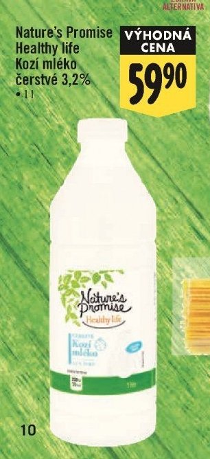 Nature's Promise Healthy life Kozí mléko čerstvé 3,2%