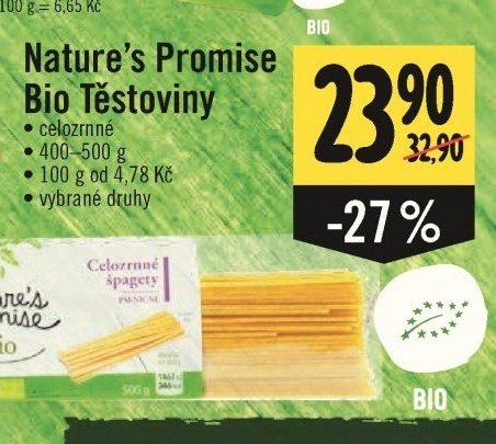 Nature's Promise Bio Těstoviny
