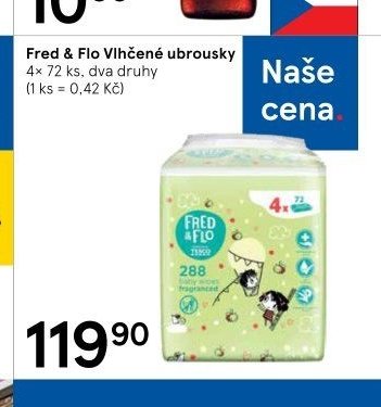 Fred & Flo Vlhčené ubrousky