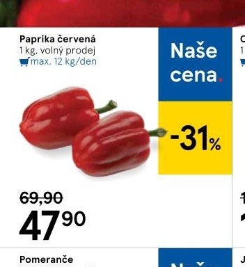 Paprika červená