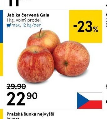Jablka červená Gala