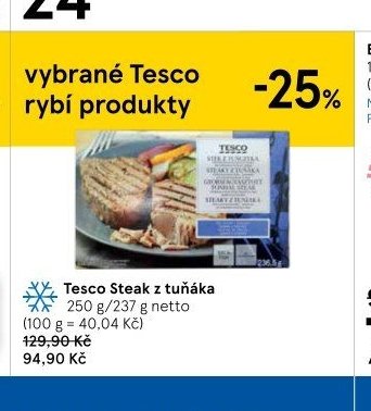Tesco Steak z tuňáka
