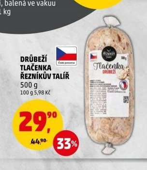 DRŮBEŽÍ TLAČENKA ŘEZNÍKŮV TALÍŘ