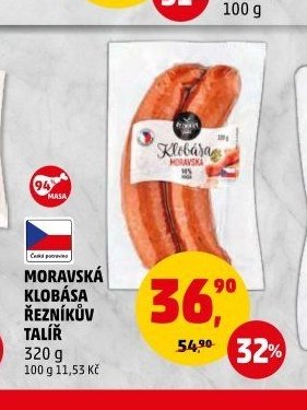 MORAVSKÁ KLOBÁSA ŘEZNÍKŮV TALÍŘ