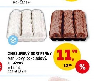 ZMRZLINOVÝ DORT PENNY vanilkový, čokoládový, mražený