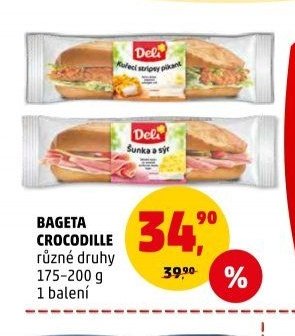 BAGETA CROCODILE různé druhy 175-200 g