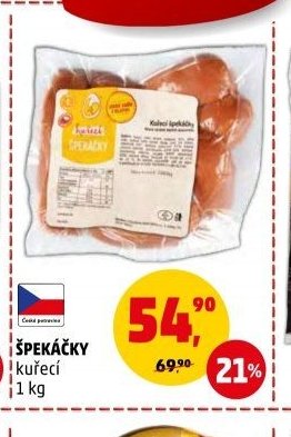 ŠPEKÁČKY kuřecí 1 kg