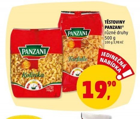 TĚSTOVINY PANZANI