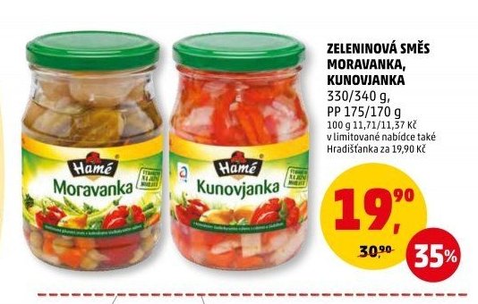ZELENINOVÁ SMĚS MORAVANKA, KUNOVJANKA