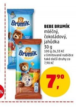 BEBE BRUMÍK mléčný, čokoládový, jahůdka