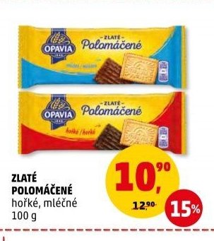 ZLATÉ POLOMÁČENÉ hořké, mléčné
