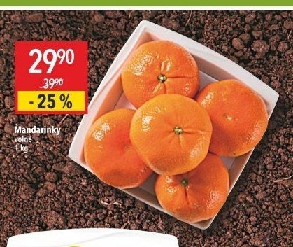 Mandarinky volné 1 kg