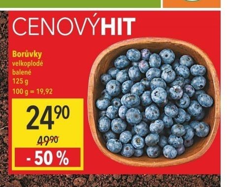 Borůvky velkoplodé balené 125 g