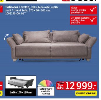 Pohovka Loretto - ASKO akcniletaky.com