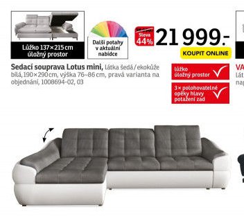 Sedací souprava Lotus mini - ASKO akcniletaky.com