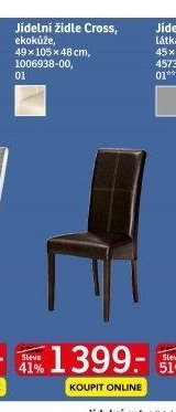 Jídelní židle Cross - ASKO akcniletaky.com
