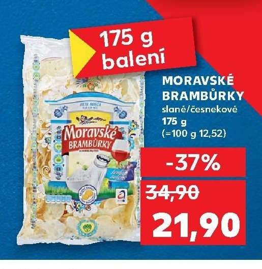 MORAVSKÉ BRAMBŮRKY slané/česnekové 175 g