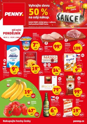 akční leták Penny Market 27.1.2020-29.1.2020