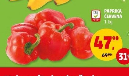 Paprika červená