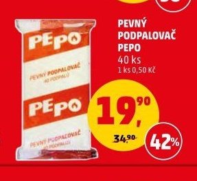 Pevný podpalovač Pepo