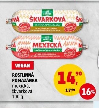 ROSTLINNÁ POMAZÁNKA (mexická, škvarková)