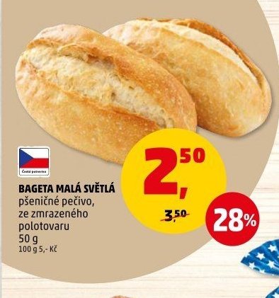 BAGETA MALÁ SVĚTLÁ