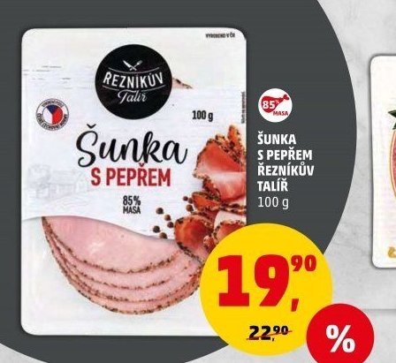 ŠUNKA S PEPŘEM ŘEZNÍKŮV TALÍŘ