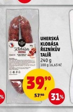 UHERSKÁ KLOBÁSA ŘEZNÍKŮV TALÍŘ