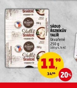 SÁDLO ŘEZNÍKŮV TALÍŘ škvařené