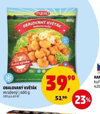 OBALOVANÝ KVĚTÁK mražený