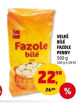 VELKÉ BÍLÉ FAZOLE PENNY