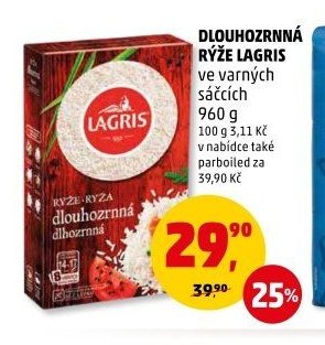 DLOUHOZRNNÁ RÝŽE LAGRIS