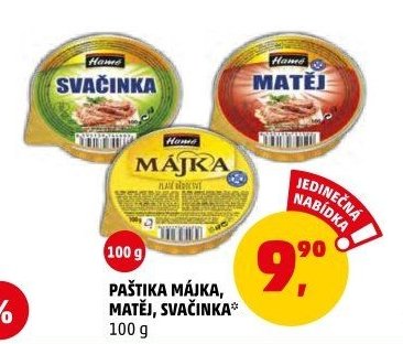 PAŠTIKA MÁJKA, MATĚJ, SVAČINKA