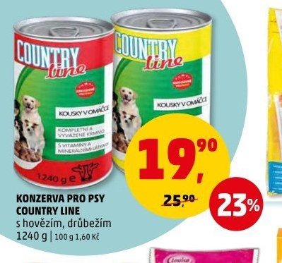 Konzerva pro psy Country Line