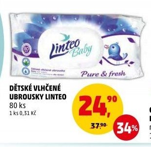 DĚTSKÉ VLHČENÉ UBROUSKY LINTEO