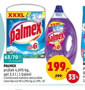 PALMEX prášek 4,095 kg, gel 3,5 l