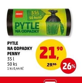 PYTLE NA ODPADKY PENNY 35 l 50 ks