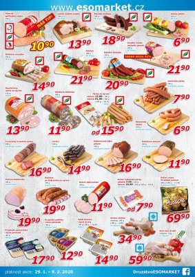 akční leták ESO MARKET 29.1.2020-9.2.2020