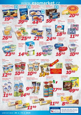 akční leták ESO MARKET 29.1.2020-9.2.2020