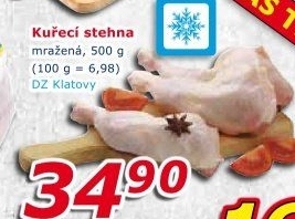 Kuřecí stehna mražená DZ Klatovy
