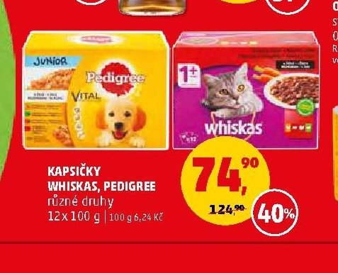 KAPSIČKY WHISKAS, PEDIGREE