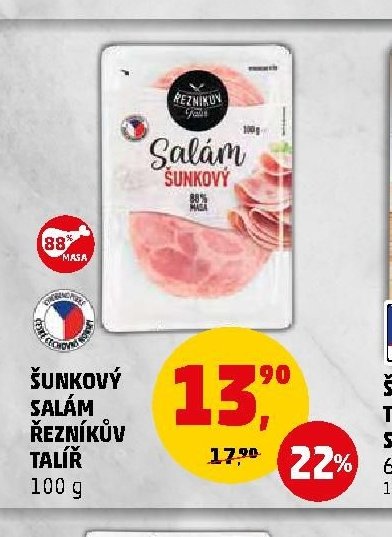ŠUNKOVÝ SALÁM ŘEZNÍKŮV TALÍŘ