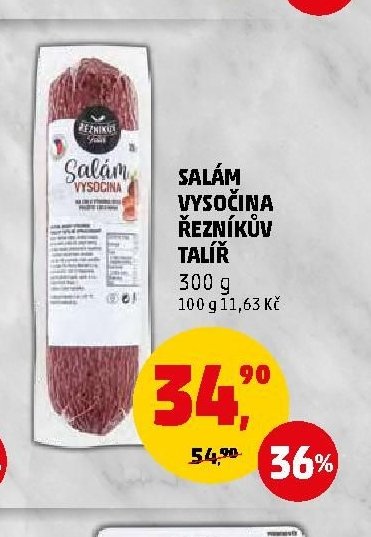 SALÁM VYSOČINA ŘEZNÍKŮV TALÍŘ