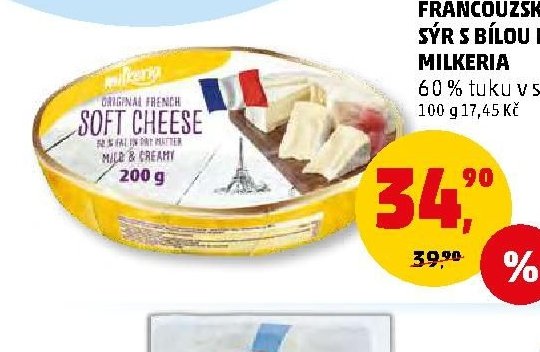 FRANCOUZSKÝ SÝR S BÍLOU PLÍSNÍ MILKERIA