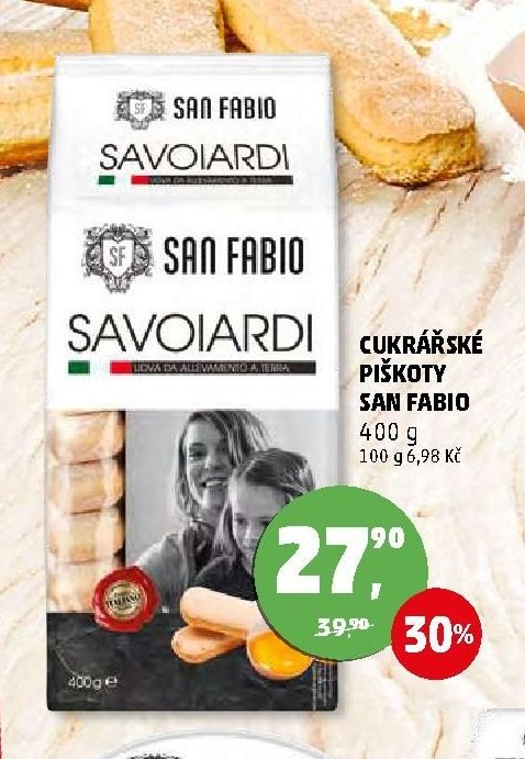 Cukrářské piškoty San Fabio