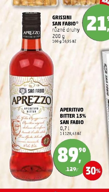 APERITIVO BITTER 15% SAN FABIO 0,7 l